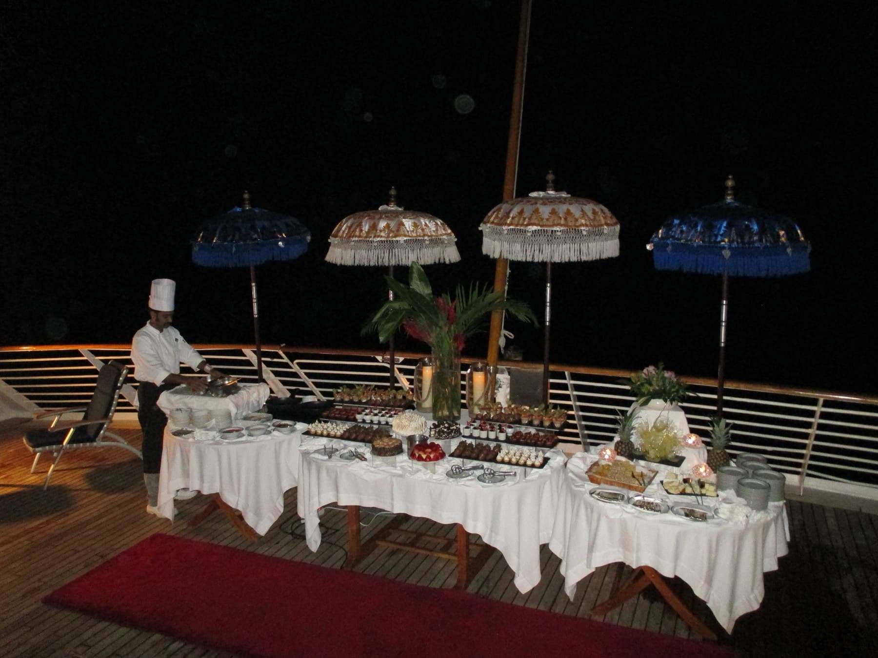 Guests at the chef's counter